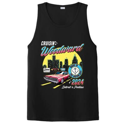 Cruisin Woodward Detroit To Pontiac 2024 Yellow Version PosiCharge Competitor Tank