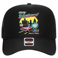 Cruisin Woodward Detroit To Pontiac 2024 Yellow Version Trucker Hat