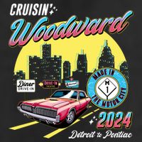 Cruisin Woodward Detroit To Pontiac 2024 Yellow Version Trucker Hat