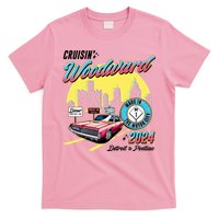 Cruisin Woodward Detroit To Pontiac 2024 Yellow Version T-Shirt