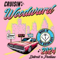 Cruisin Woodward Detroit To Pontiac 2024 Yellow Version T-Shirt