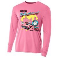 Cruisin Woodward Detroit To Pontiac 2024 Yellow Version Cooling Performance Long Sleeve Crew