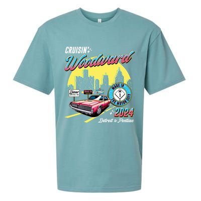 Cruisin Woodward Detroit To Pontiac 2024 Yellow Version Sueded Cloud Jersey T-Shirt