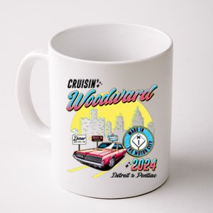 Cruisin Woodward Detroit To Pontiac 2024 Yellow Version Coffee Mug