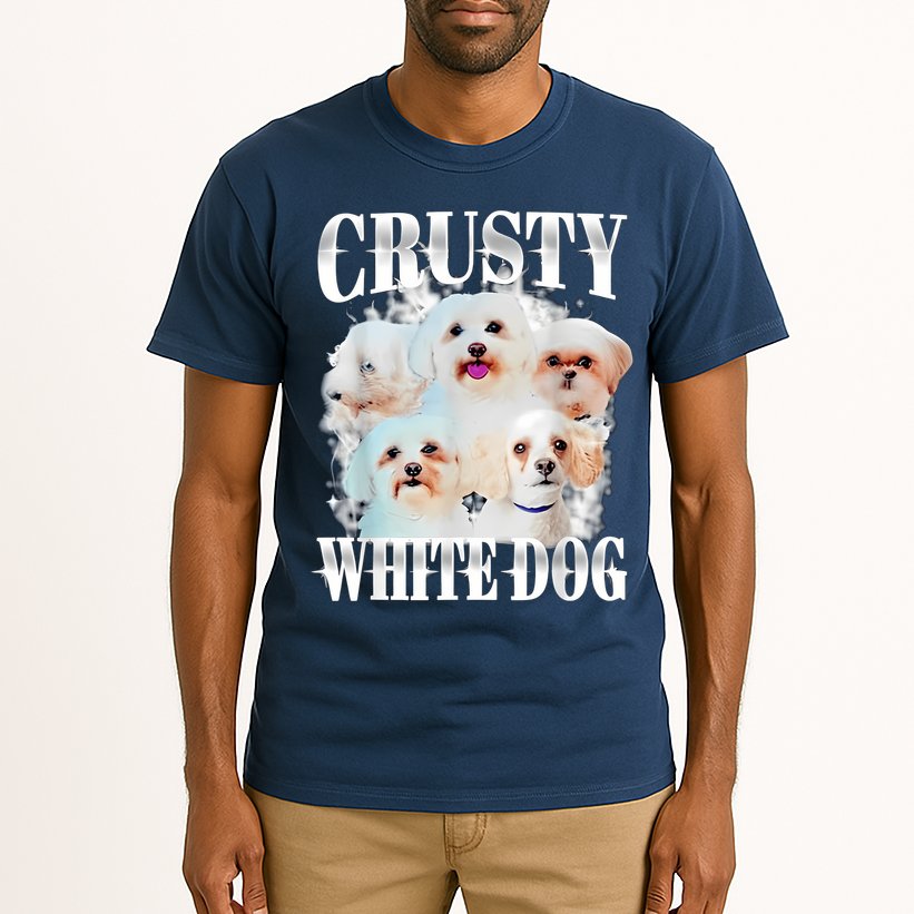 Crusty White Dog Funny For Women Tall T-Shirt