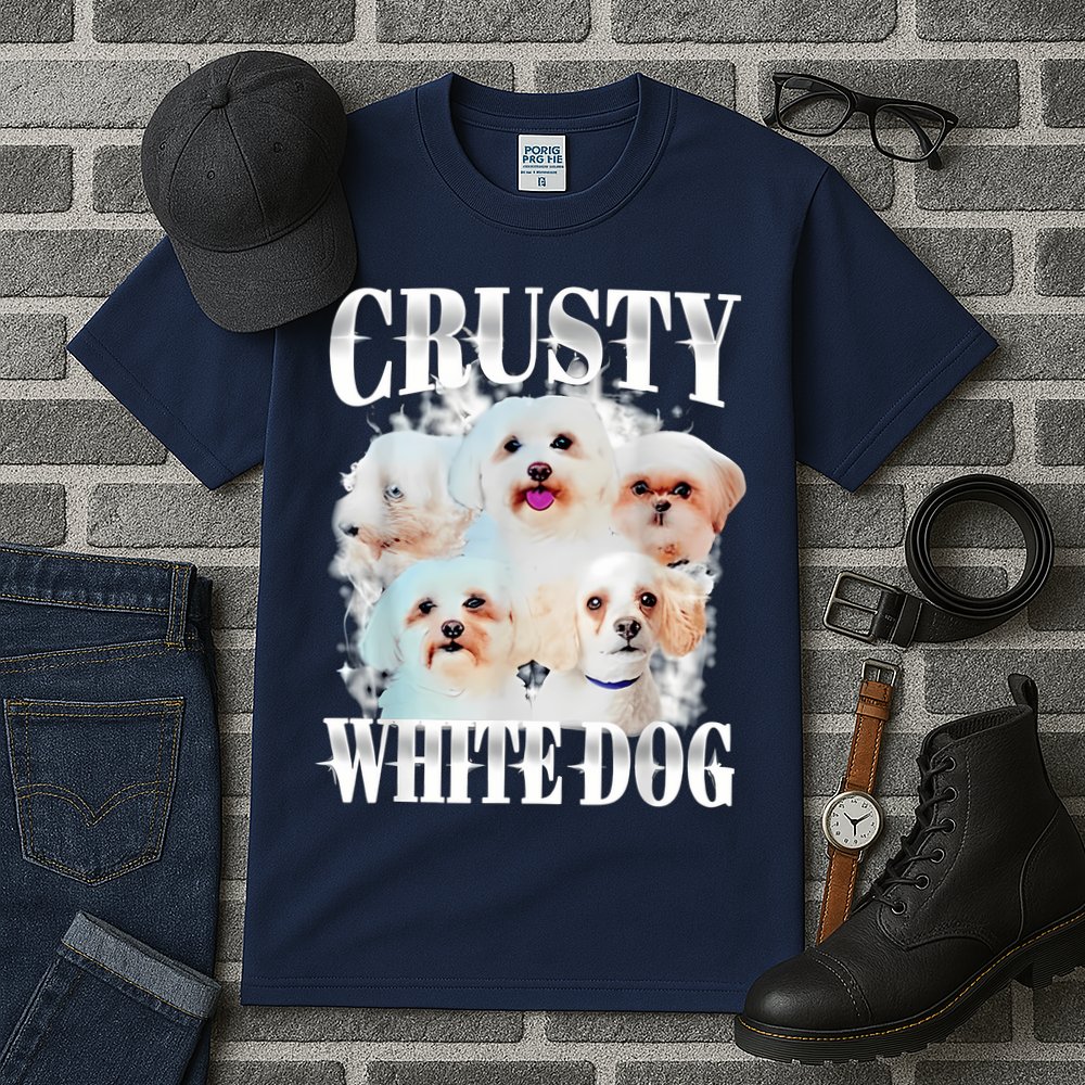 Crusty White Dog Funny For Women Tall T-Shirt