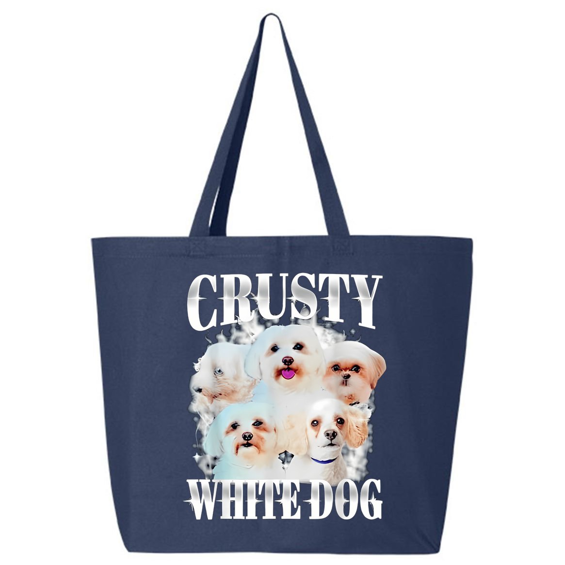 Crusty White Dog Funny For Women 25L Jumbo Tote