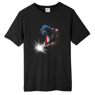 Cool Welder Design For Men Women Welding Weld Metal Welder Tall Fusion ChromaSoft Performance T-Shirt