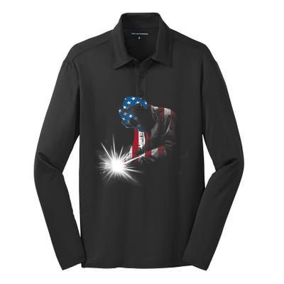 Cool Welder Design For Men Women Welding Weld Metal Welder Silk Touch Performance Long Sleeve Polo