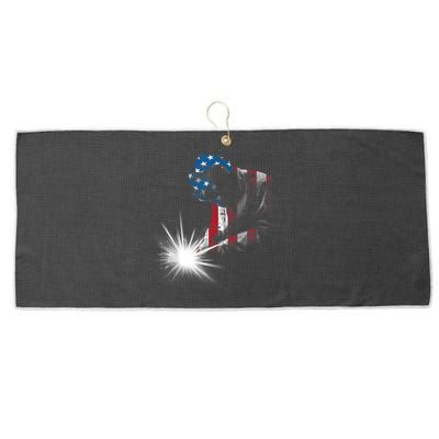 Cool Welder Design For Men Women Welding Weld Metal Welder Large Microfiber Waffle Golf Towel