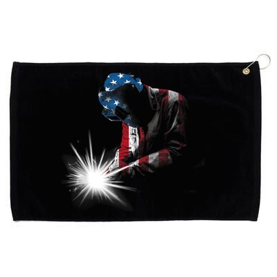 Cool Welder Design For Men Women Welding Weld Metal Welder Grommeted Golf Towel