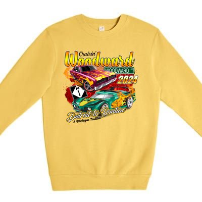 Cruisin Woodward Detroit To Pontiac A Michigan Tradition 2024 Premium Crewneck Sweatshirt