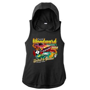 Cruisin Woodward Detroit To Pontiac A Michigan Tradition 2024 Ladies PosiCharge Tri-Blend Wicking Draft Hoodie Tank