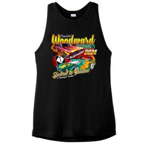 Cruisin Woodward Detroit To Pontiac A Michigan Tradition 2024 Ladies PosiCharge Tri-Blend Wicking Tank