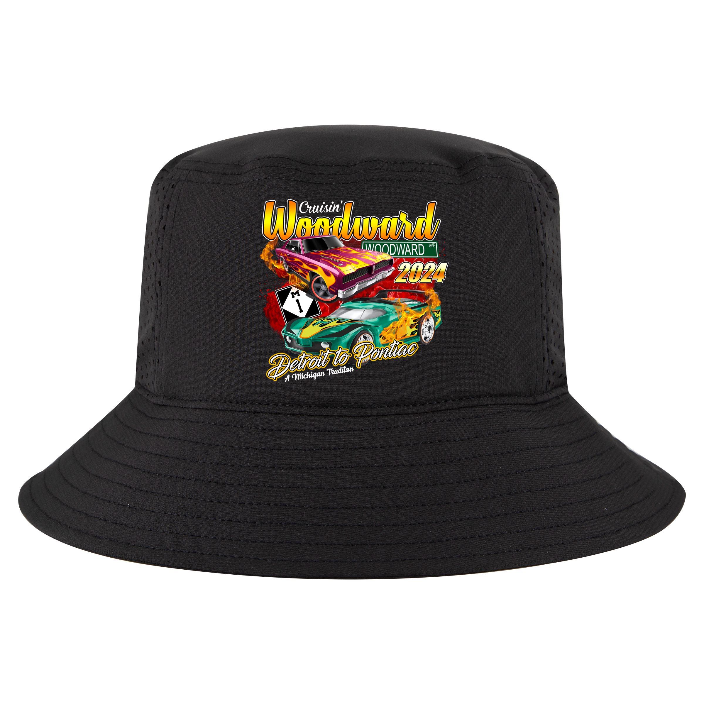 Cruisin Woodward Detroit To Pontiac A Michigan Tradition 2024 Cool Comfort Performance Bucket Hat