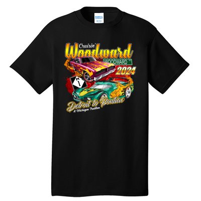 Cruisin Woodward Detroit To Pontiac A Michigan Tradition 2024 Tall T-Shirt