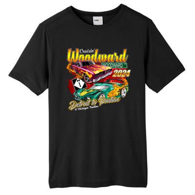 Cruisin Woodward Detroit To Pontiac A Michigan Tradition 2024 Tall Fusion ChromaSoft Performance T-Shirt