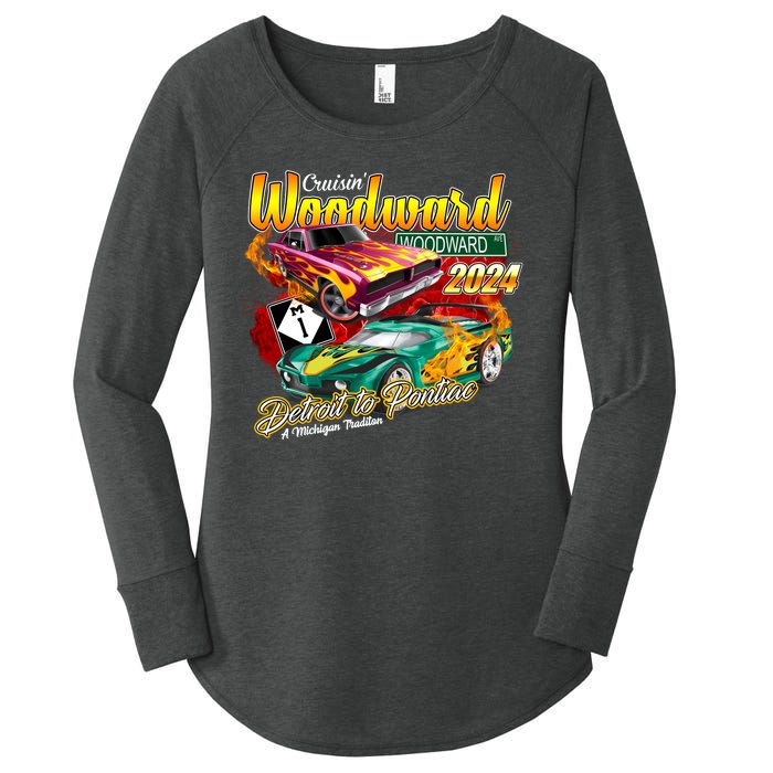 Cruisin Woodward Detroit To Pontiac A Michigan Tradition 2024 Women's Perfect Tri Tunic Long Sleeve Shirt