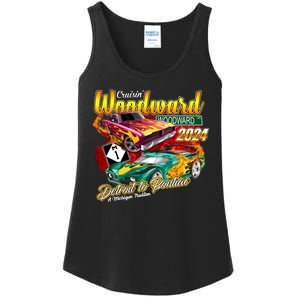 Cruisin Woodward Detroit To Pontiac A Michigan Tradition 2024 Ladies Essential Tank