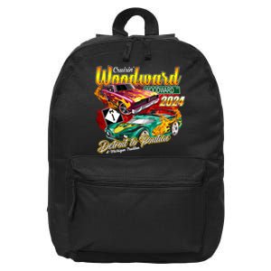 Cruisin Woodward Detroit To Pontiac A Michigan Tradition 2024 16 in Basic Backpack