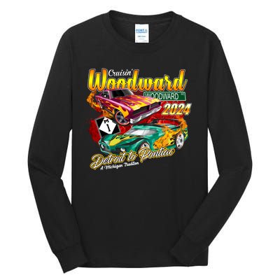 Cruisin Woodward Detroit To Pontiac A Michigan Tradition 2024 Tall Long Sleeve T-Shirt