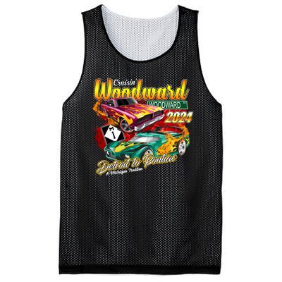 Cruisin Woodward Detroit To Pontiac A Michigan Tradition 2024 Mesh Reversible Basketball Jersey Tank