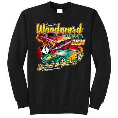 Cruisin Woodward Detroit To Pontiac A Michigan Tradition 2024 Tall Sweatshirt