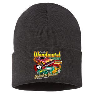 Cruisin Woodward Detroit To Pontiac A Michigan Tradition 2024 Sustainable Knit Beanie