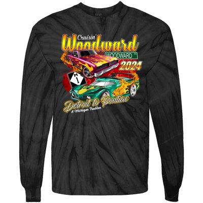 Cruisin Woodward Detroit To Pontiac A Michigan Tradition 2024 Tie-Dye Long Sleeve Shirt