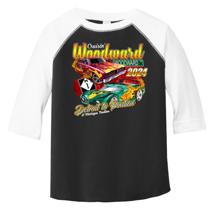 Cruisin Woodward Detroit To Pontiac A Michigan Tradition 2024 Toddler Fine Jersey T-Shirt