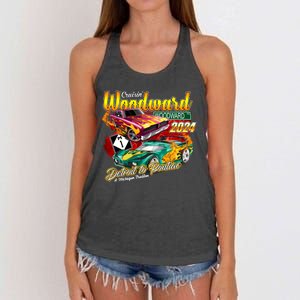 Cruisin Woodward Detroit To Pontiac A Michigan Tradition 2024 Women's Knotted Racerback Tank