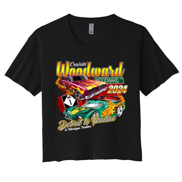 Cruisin Woodward Detroit To Pontiac A Michigan Tradition 2024 Crop Top