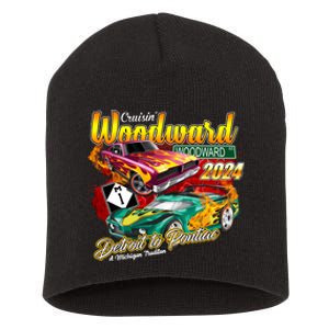 Cruisin Woodward Detroit To Pontiac A Michigan Tradition 2024 Short Acrylic Beanie