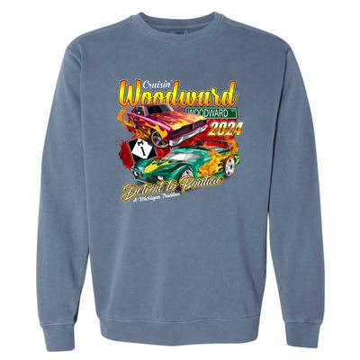 Cruisin Woodward Detroit To Pontiac A Michigan Tradition 2024 Garment-Dyed Sweatshirt