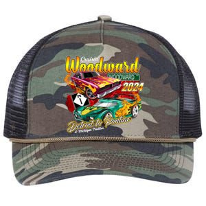 Cruisin Woodward Detroit To Pontiac A Michigan Tradition 2024 Retro Rope Trucker Hat Cap