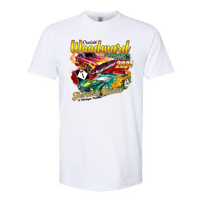 Cruisin Woodward Detroit To Pontiac A Michigan Tradition 2024 Softstyle CVC T-Shirt