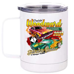 Cruisin Woodward Detroit To Pontiac A Michigan Tradition 2024 12 oz Stainless Steel Tumbler Cup