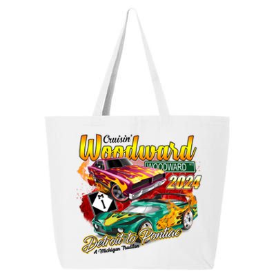 Cruisin Woodward Detroit To Pontiac A Michigan Tradition 2024 25L Jumbo Tote