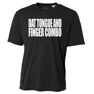 Clubgodzilla Wearing Dat Tongue And Finger Combo Cooling Performance Crew T-Shirt