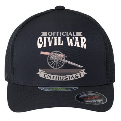 Civil War Enthusiast American Lover US Reenactor Flexfit Unipanel Trucker Cap