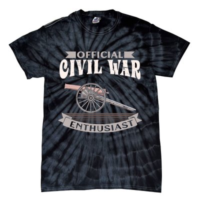Civil War Enthusiast American Lover US Reenactor Tie-Dye T-Shirt