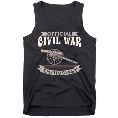 Civil War Enthusiast American Lover US Reenactor Tank Top
