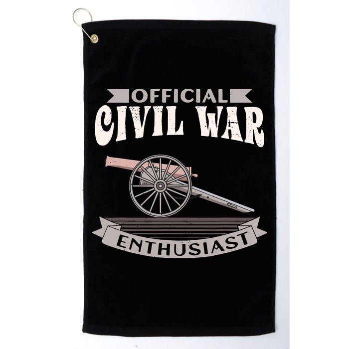 Civil War Enthusiast American Lover US Reenactor Golf Towel