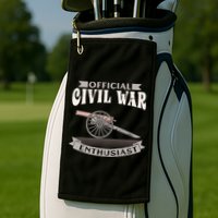Civil War Enthusiast American Lover US Reenactor Golf Towel