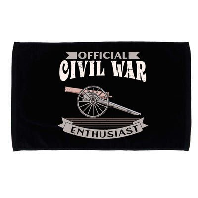 Civil War Enthusiast American Lover US Reenactor Microfiber Hand Towel