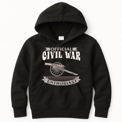 Civil War Enthusiast American Lover US Reenactor Kids Hoodie
