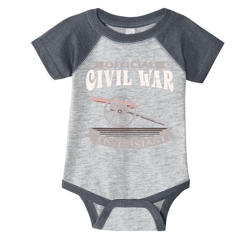 Civil War Enthusiast American Lover US Reenactor Infant Baby Jersey Bodysuit