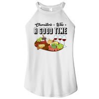 Charcuterie + Wine Equals A Good Time Cute Charcuterie Board Women's Perfect Tri Rocker Tank