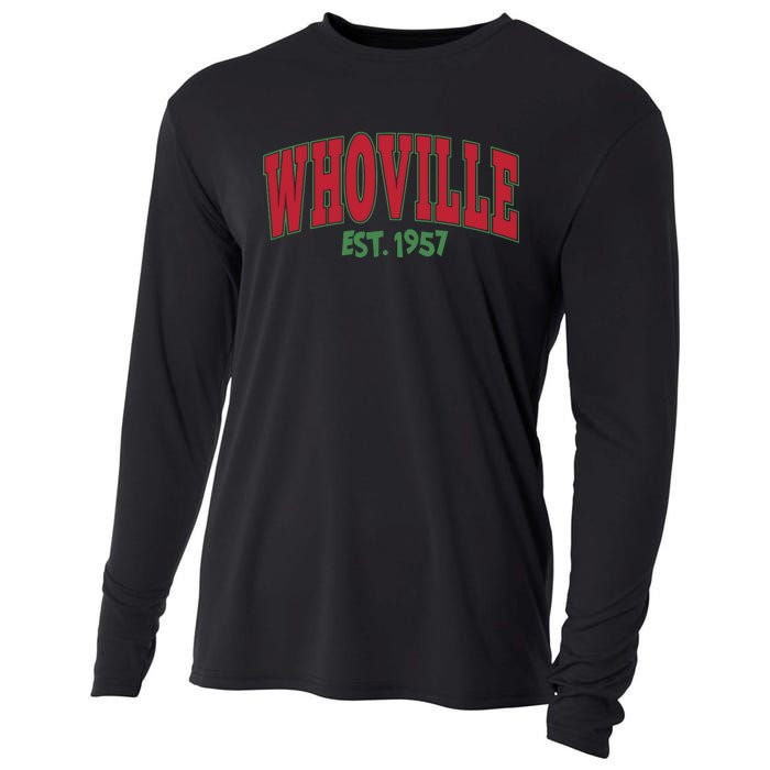 Christmas Whoville Est 1957 Funny Christmas Sweater Cute Christmas Cooling Performance Long Sleeve Crew