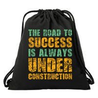 Construction Worker Excavator House Building Site Fore Cool Gift Drawstring Bag